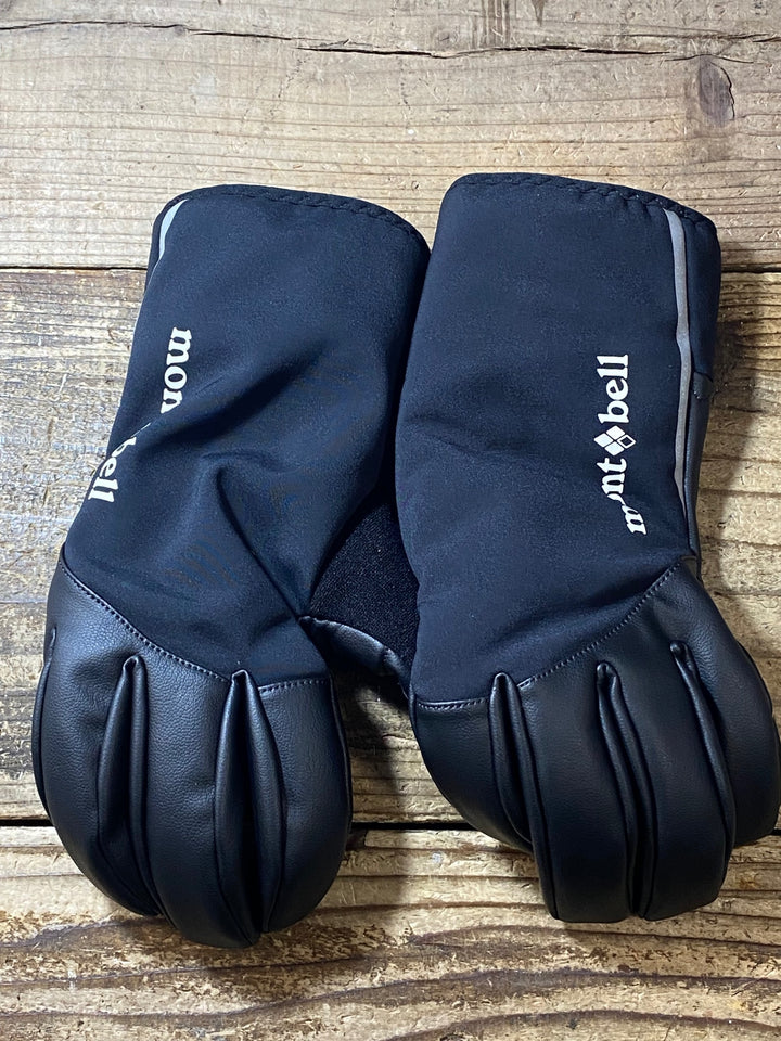 JV511 モンベル mont bell ウィンターグローブ 黒 M 裏起毛 GORE WINDSTOPPER