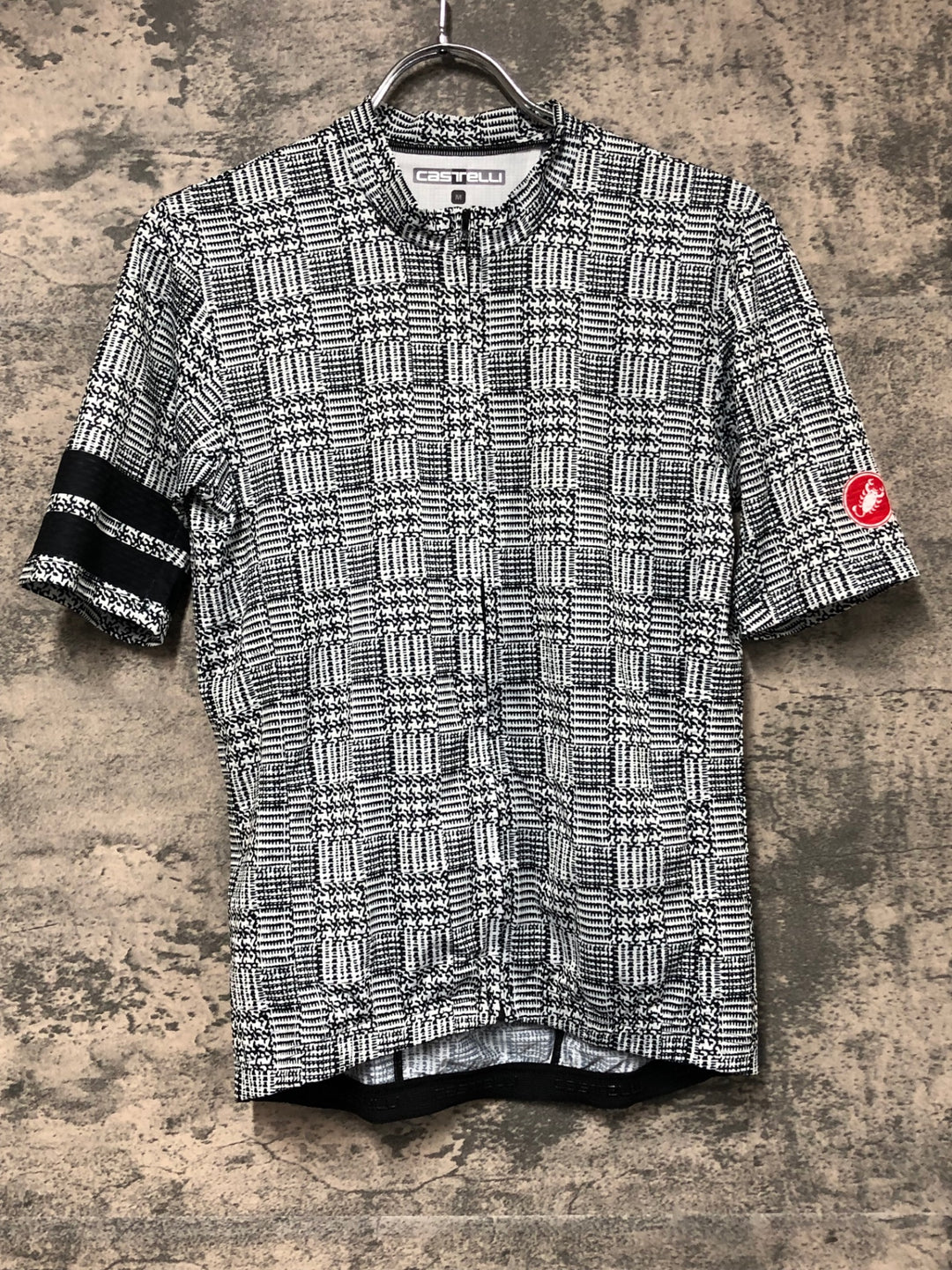 JV724 カステリ CASTELLI 半袖 サイクルジャージ 総柄 M