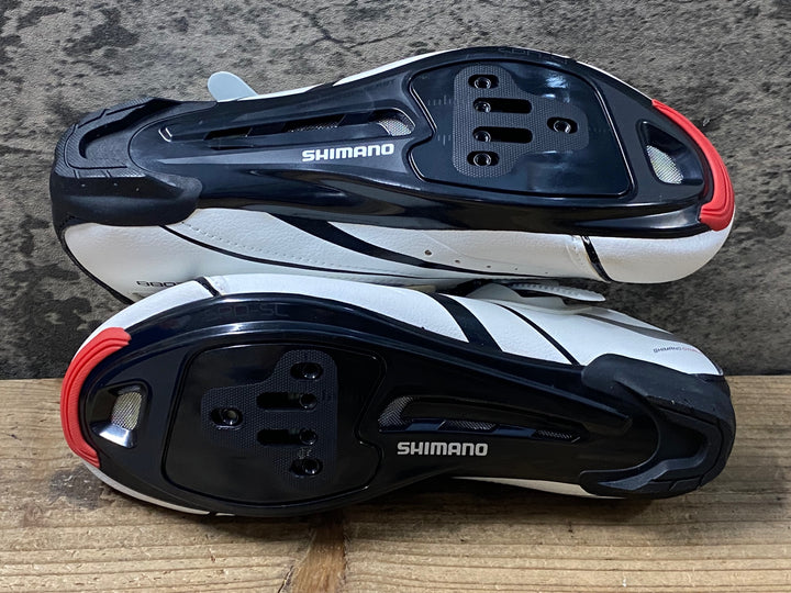 KO710 シマノ SHIMANO SH-R088WE ビンディングシューズ 白 EU40 3穴