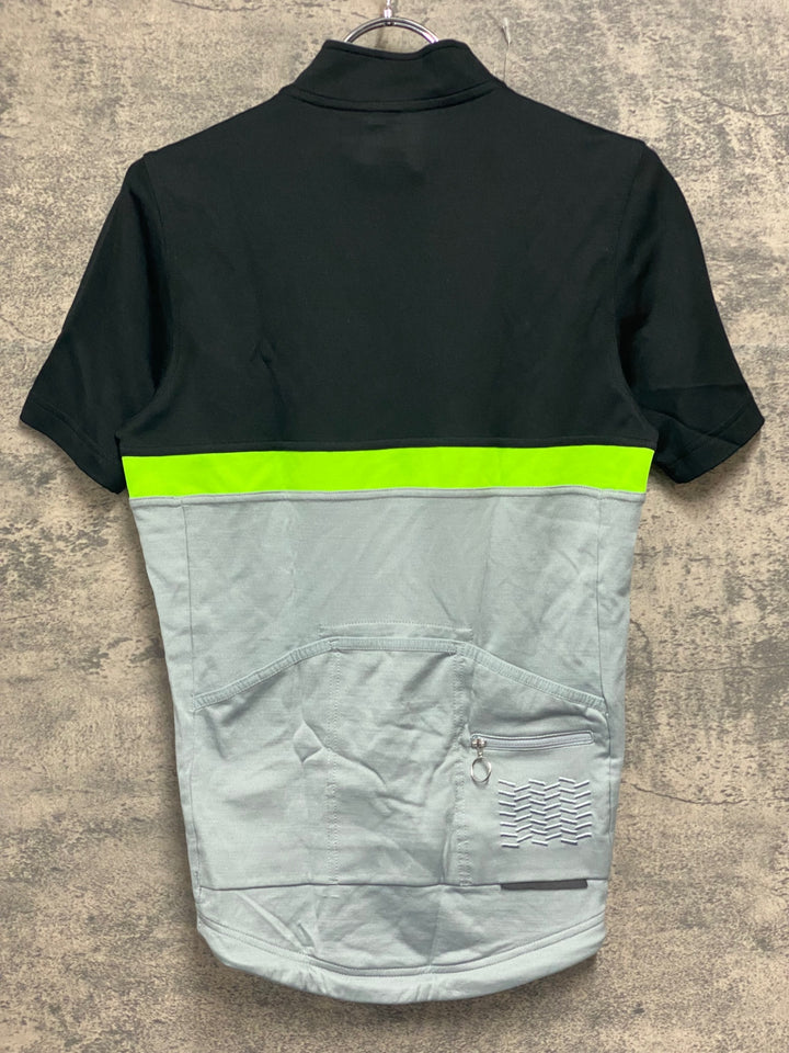 JV230 ラファ Rapha CLUB JERSEY 半袖 サイクルジャージ 黒 グレー S