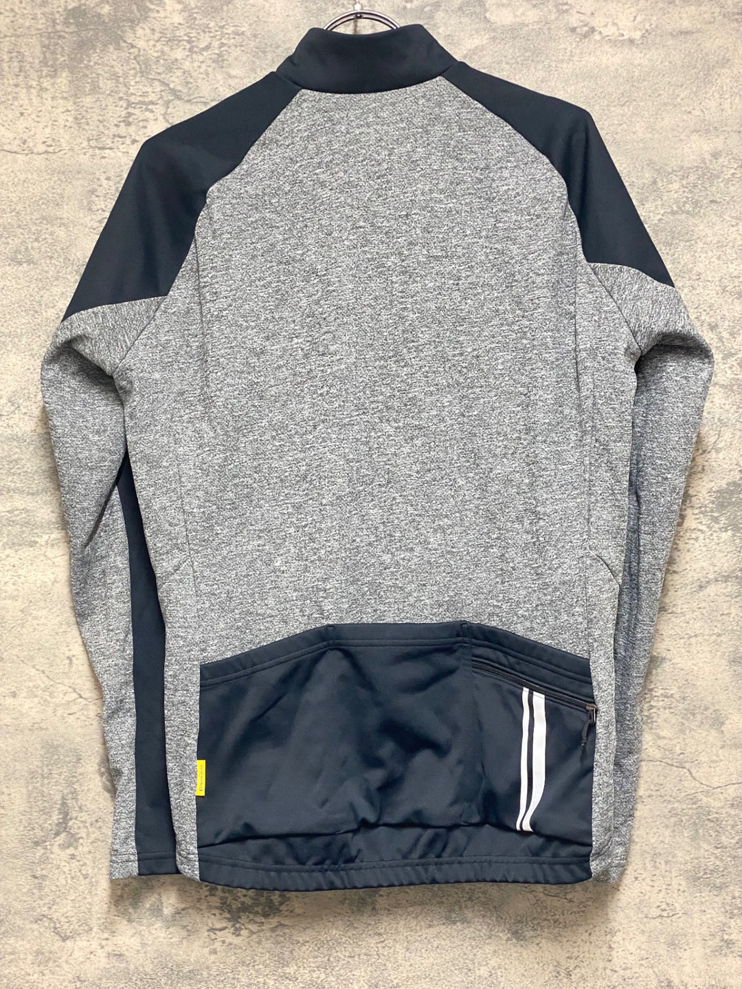 KN167 パールイズミ PEARL iZUMi 長袖 サイクルジャージ グレー 黒 L 裏起毛
