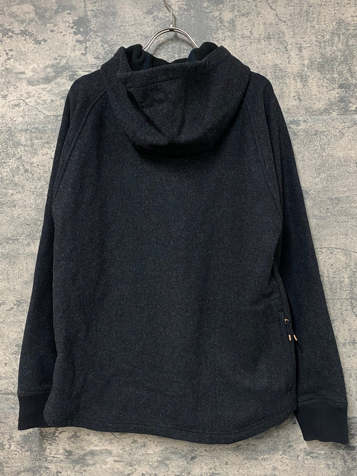 KB038 リーバイス Levi's 長袖 フーディ ツイードパーカー ダークグレー M 裏起毛