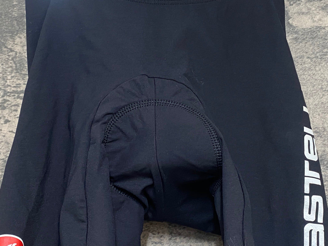 KH167 カステリ CASTELLI ロッソコルサ ROSSO CORSA レーサーパンツ 黒 M ※タグカット