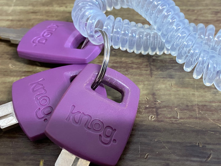 JQ866 ノグ knog ケーブルロック 紫