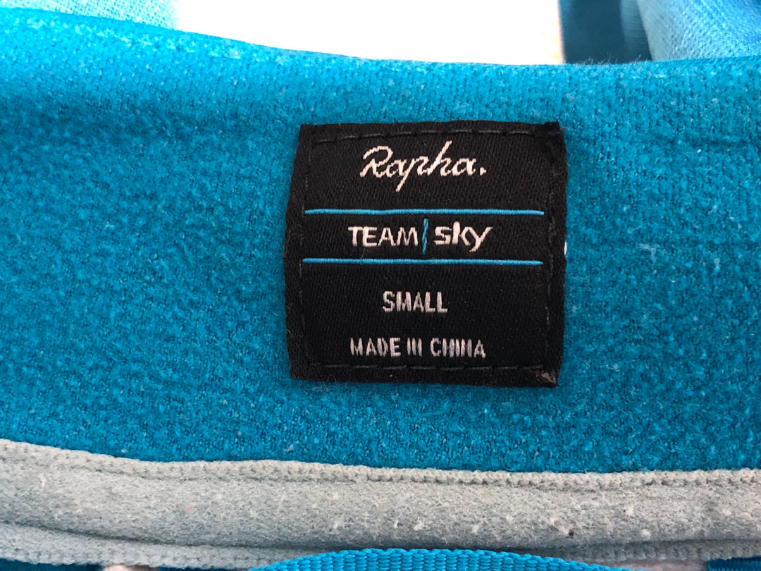 JZ506 ラファ RAPHA TRAINING WINTER JERSEY 長袖 サイクルジャージ S 水色 TEAM SKY