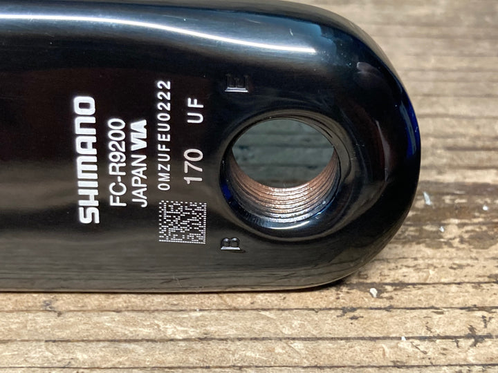 JL001 4iiii PRECISION PML100 パワーメーター シマノ SHIMANO デュラエース DURA-ACE FC-R9200 170mm ※右パワーメーター割れのためジャンク、動作未確認
