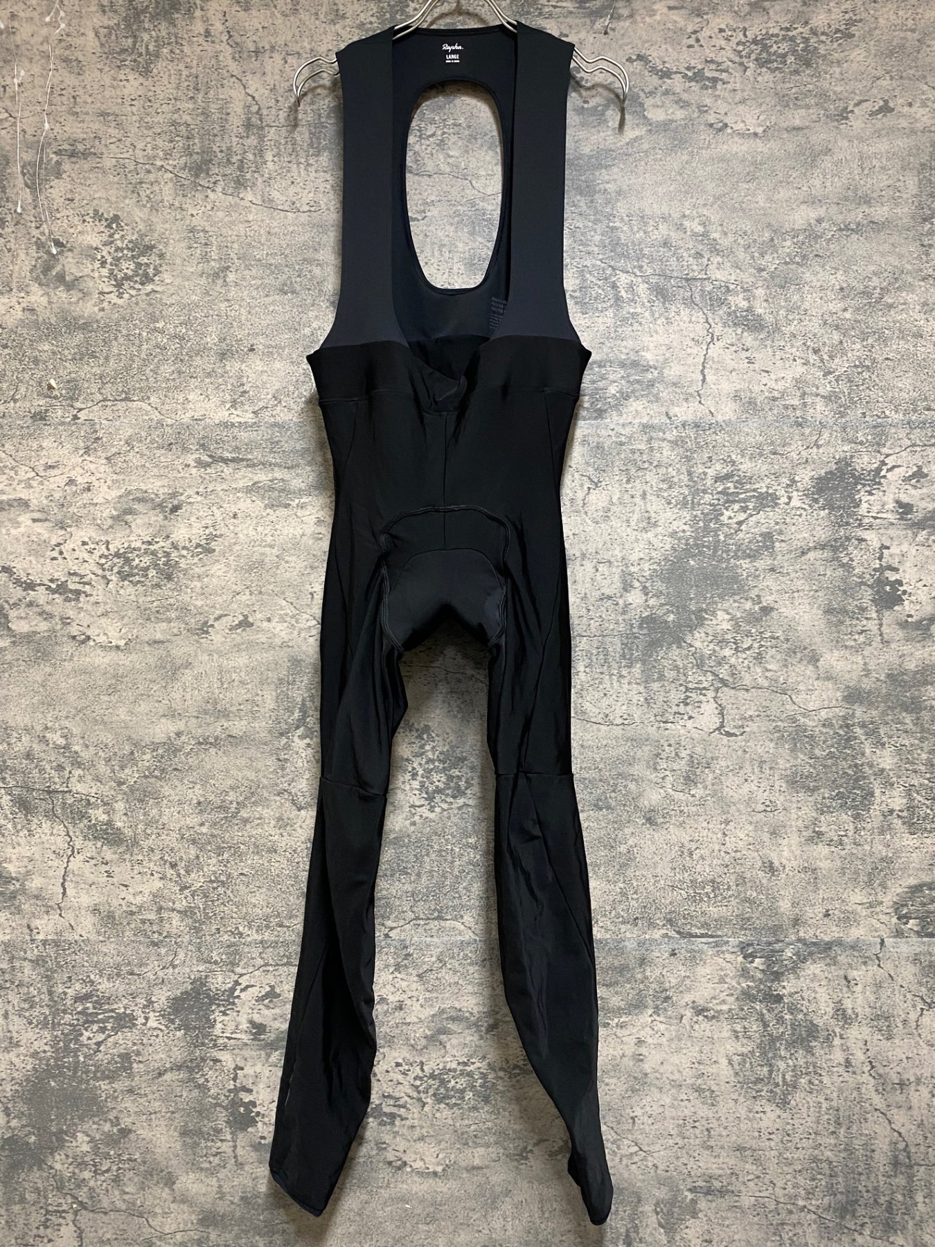 Rapha ビブタイツ M JN475 ラファ Rapha CORE WINTER TIGHTS WITH PAD ビブタイツ 黒 L 裏