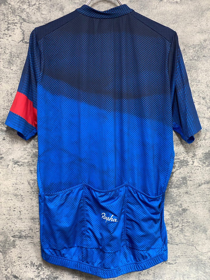 KL771 ラファ Rapha LIGHTWEIGHT RACE JERSEY 半袖 サイクルジャージ 青 XL