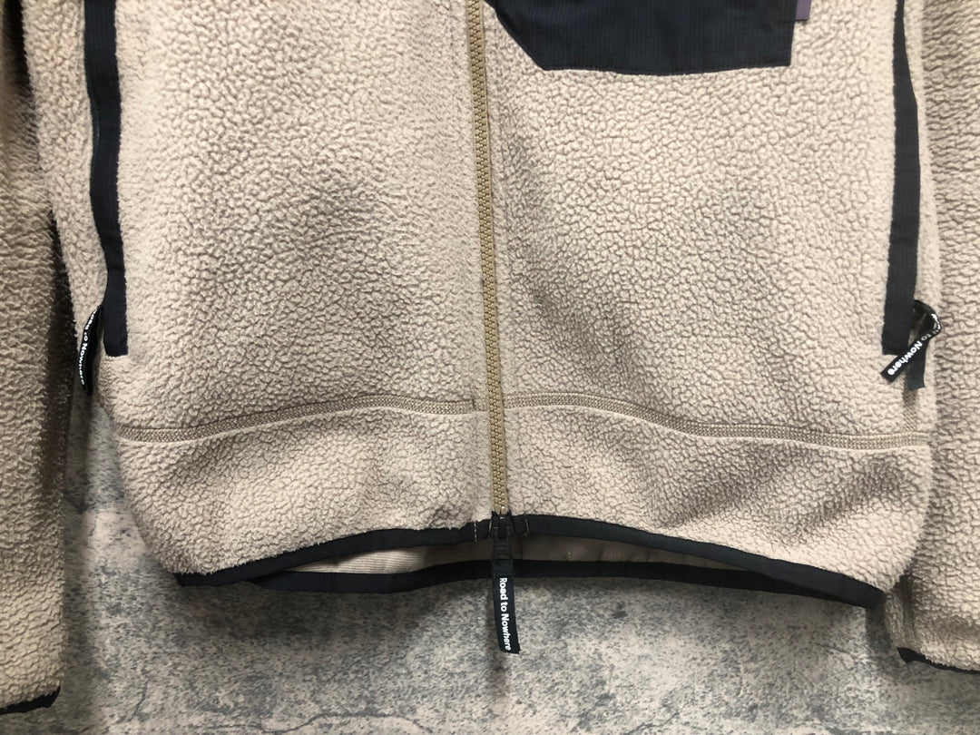 JD963 パスノーマルスタジオ PAS NORMAL STUDIOS Beige Escapism Jacjket 長袖 ボアジャケット サイクルジャケット 薄茶 S 裏起毛