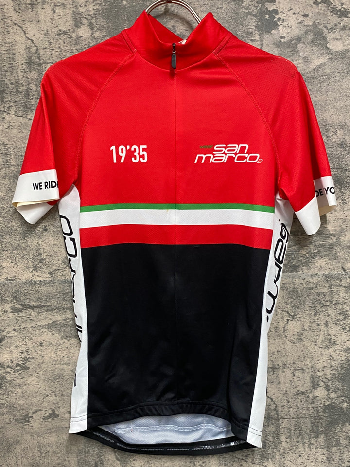 JJ506 サンマルコ sanmarco wear 半袖 サイクルジャージ 赤 S