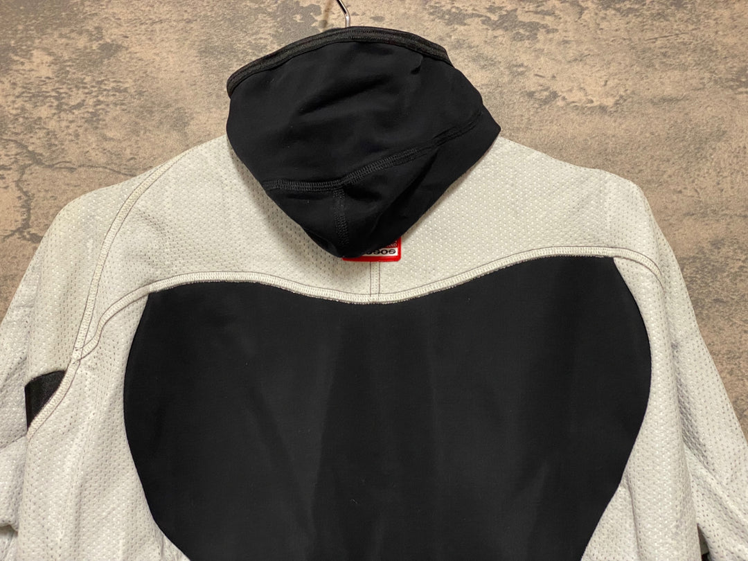 JQ218 アソス assos AIR BLOCK 851 winter plus 長袖サイクルジャケット 白黒 M 裏起毛