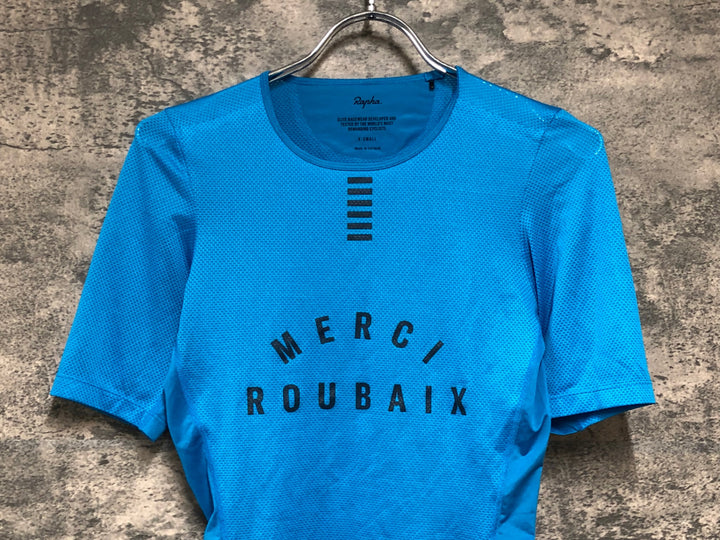 KD905 ラファ Rapha PRO TEAM BASE LAYER - SHORT SLEEVE 半袖 ベースレイヤー 青 XS
