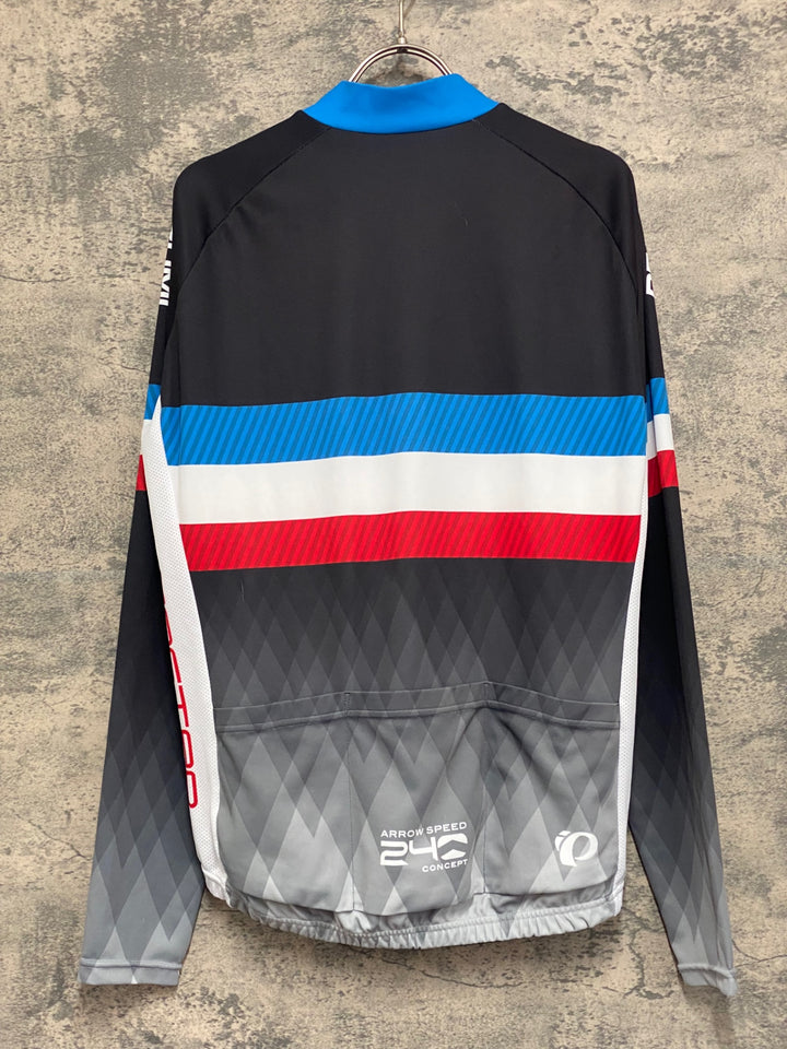KH053 パールイズミ PEARL iZUMi 長袖 サイクルジャージ 黒 総柄 L
