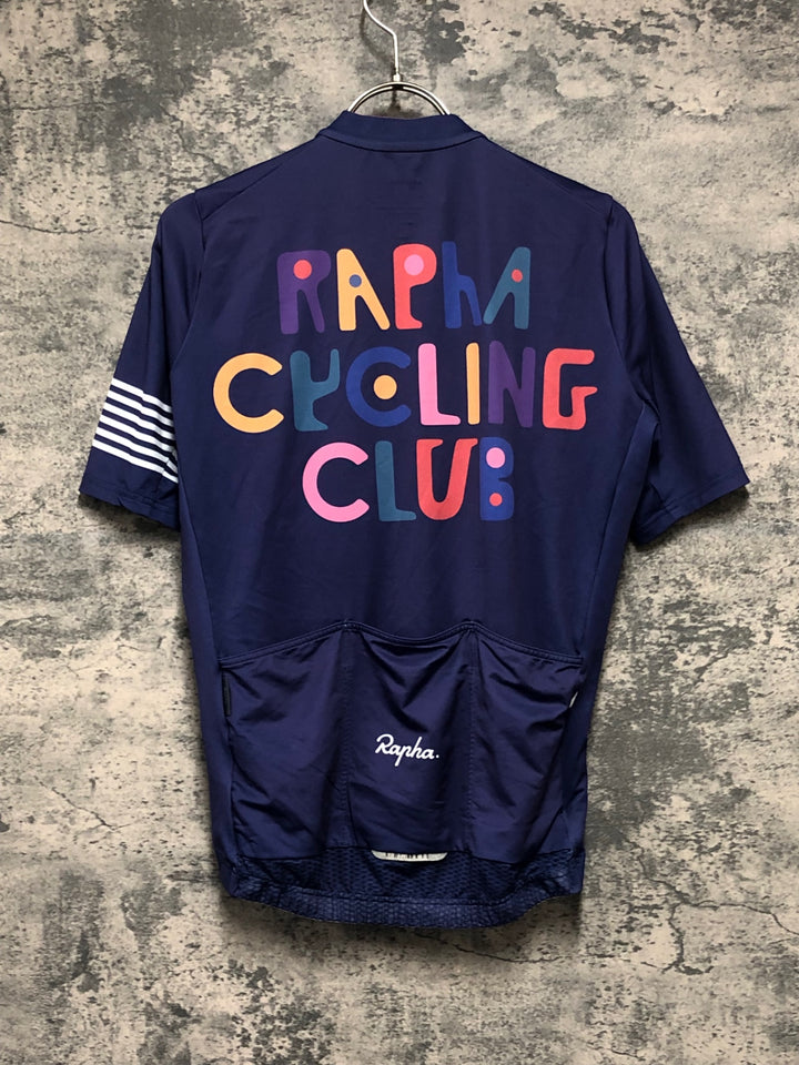 KH625 ラファ Rapha MIDWEIGHT RACE JERSEY 半袖 サイクルジャージ 紺 S CUSTOM