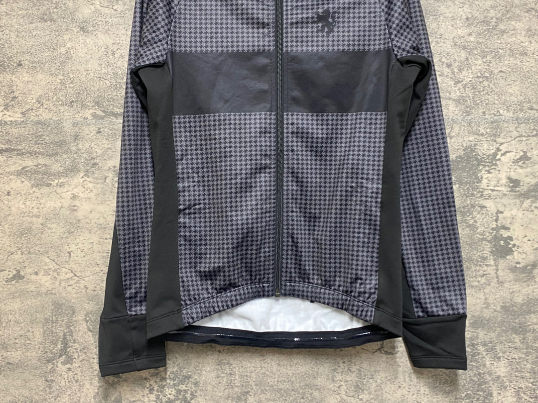 JO621 カペルミュール KAPELMUUR 長袖 サイクルジャージ グレー 千鳥柄 S 裏起毛