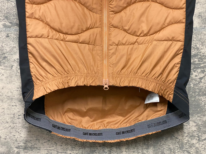 KF514 カフェドシクリステ Cafe du Cycliste ALEXIA unisex サイクルベスト ジレ 茶色 XS