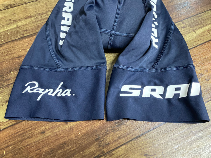 JE137 ラファ Rapha ATHLETES WOMEN'S PRO TEAM BIB SHORTS ビブショーツ ネイビー グレー レディース XXS