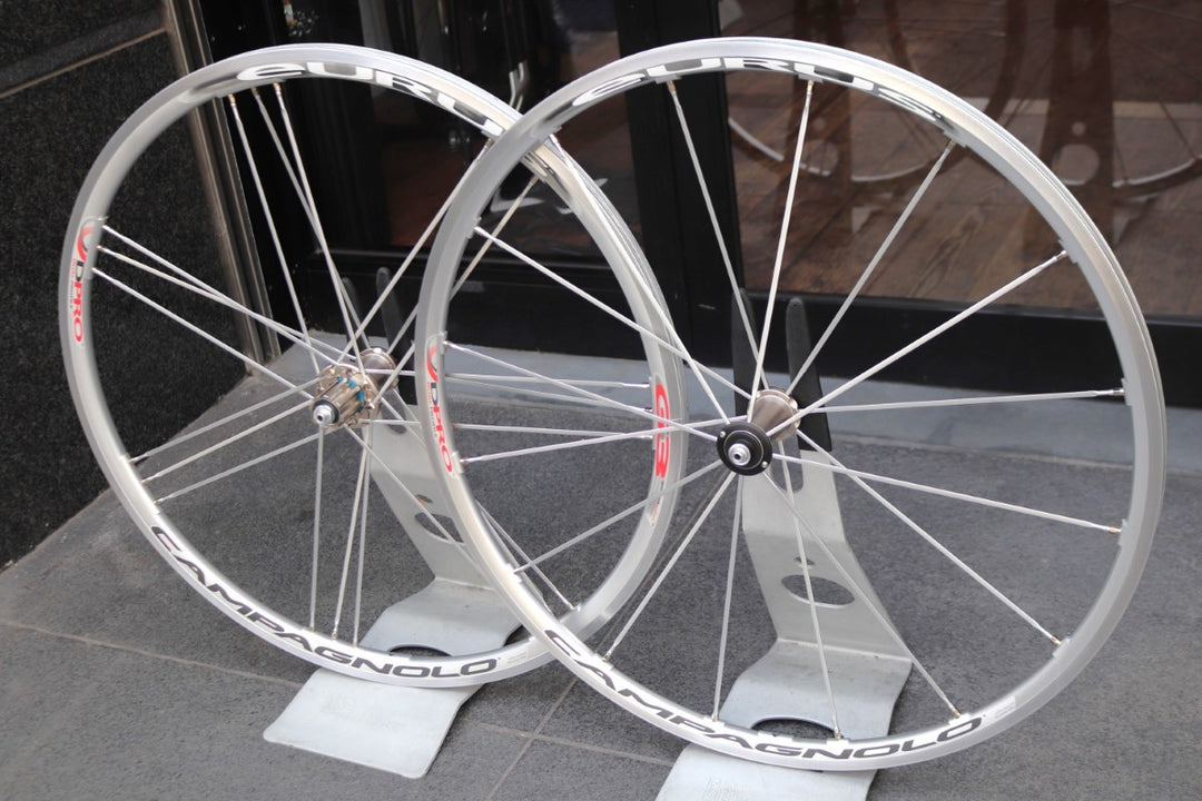 カンパニョーロ CAMPAGNOLO ユーラス EURUS アルミ クリンチャー ホイールセット カンパ12/11S ナローリム 15C 【東京南麻布店】