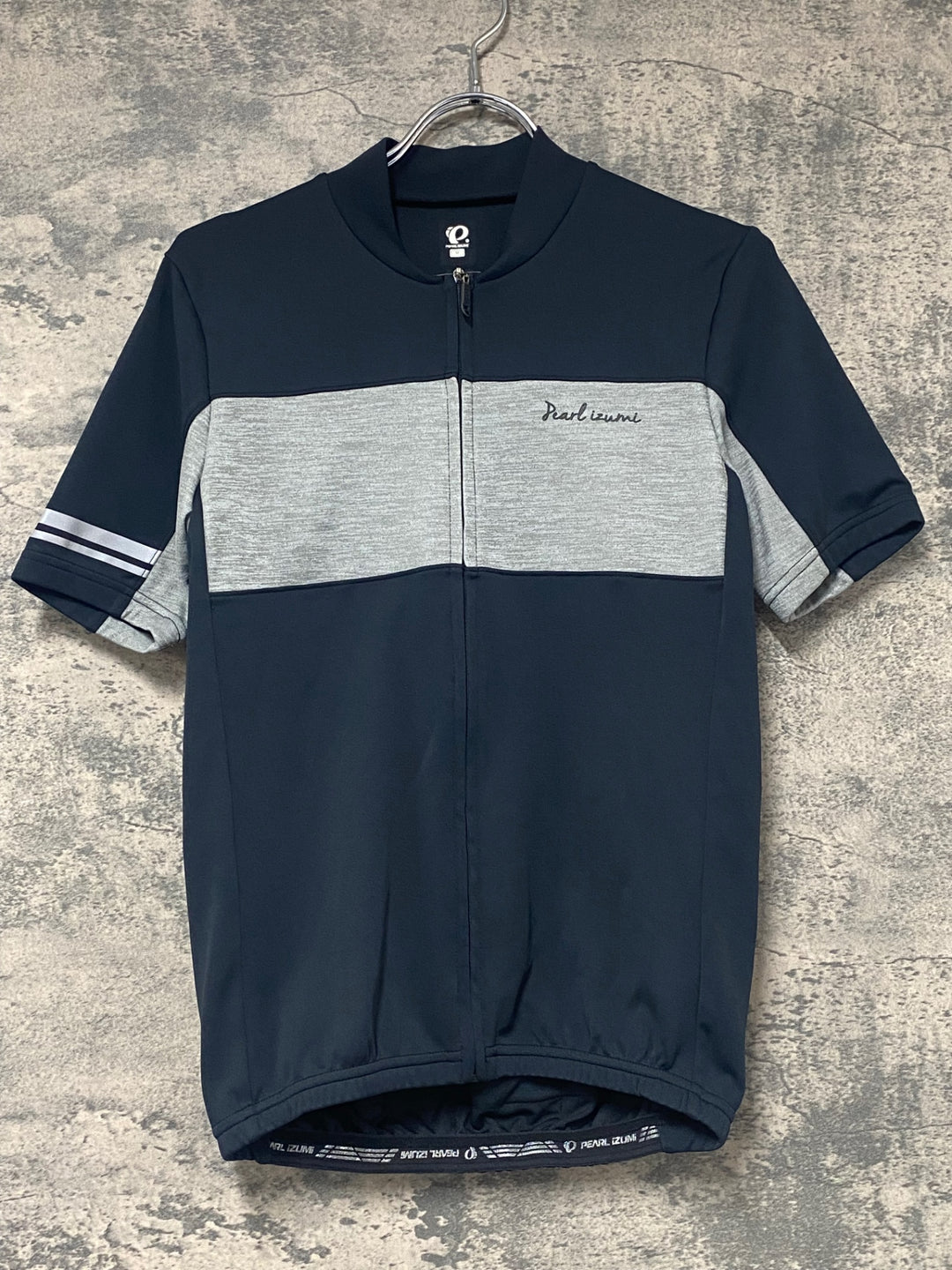 KJ045 パールイズミ PEARL iZUMi 半袖 サイクルジャージ 黒グレー M