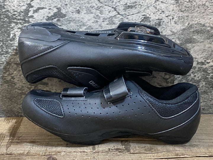 KG413 シマノ SHIMANO RP1 SHRP100-S L ビンディングシューズ 3穴 ブラック EU38 ※ペン字あり
