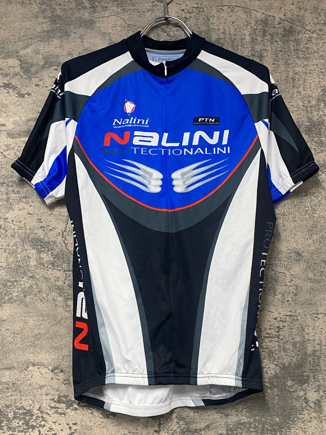 KJ080 ナリーニ Nalini 半袖 サイクルジャージ 白青 M