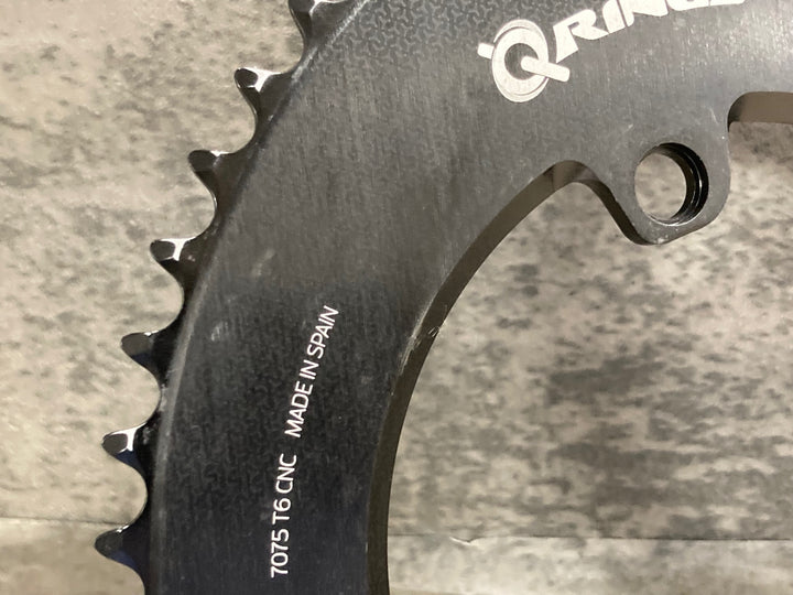 KB311 ローター ROTOR QRINGS AERO チェーンリング 2x BCD110 12/11S 4ARM 52/36T RIDEA 70xx用 チェーンリングボルト 付属