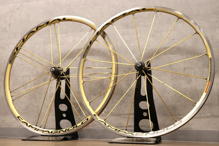 カンパニョーロ Campagnolo シャマルウルトラ SHAMAL ULTRA GOLD アルミ クリンチャー ホイールセット シマノ 12/11S ナローリム【さいたま浦和店】
