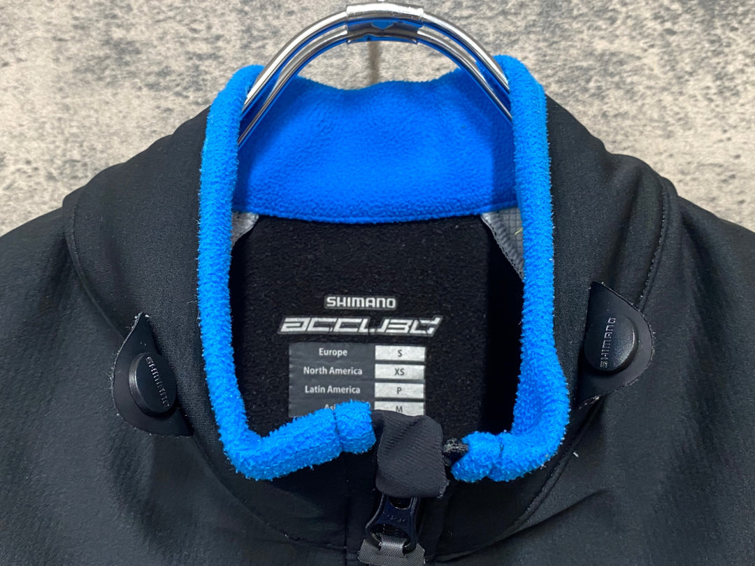 JT255 シマノ SHIMANO ACCU3DR 長袖 サイクルジャケット 黒 M 裏起毛