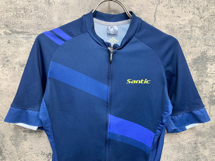 KB052 サンティック Santic 半袖 サイクルジャージ ネイビー M