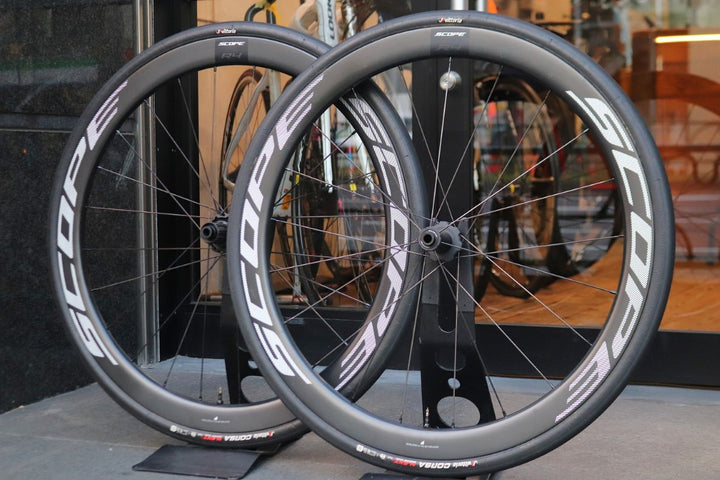 スコープ SCOPE R4 DISC カーボン チューブレスレディ ホイールセット シマノ12/11S ワイドリム 21C 【東京南麻布店】