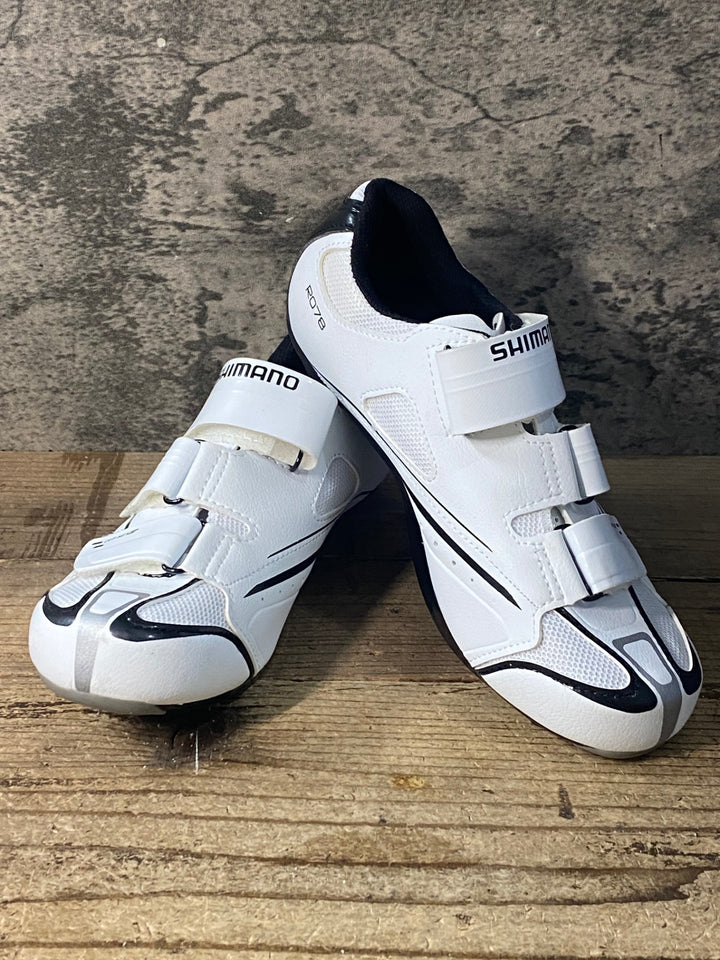 JO568 シマノ SHIMANO R078 SH-R078W ビンディングシューズ EU38 レディース 2穴3穴兼用 白