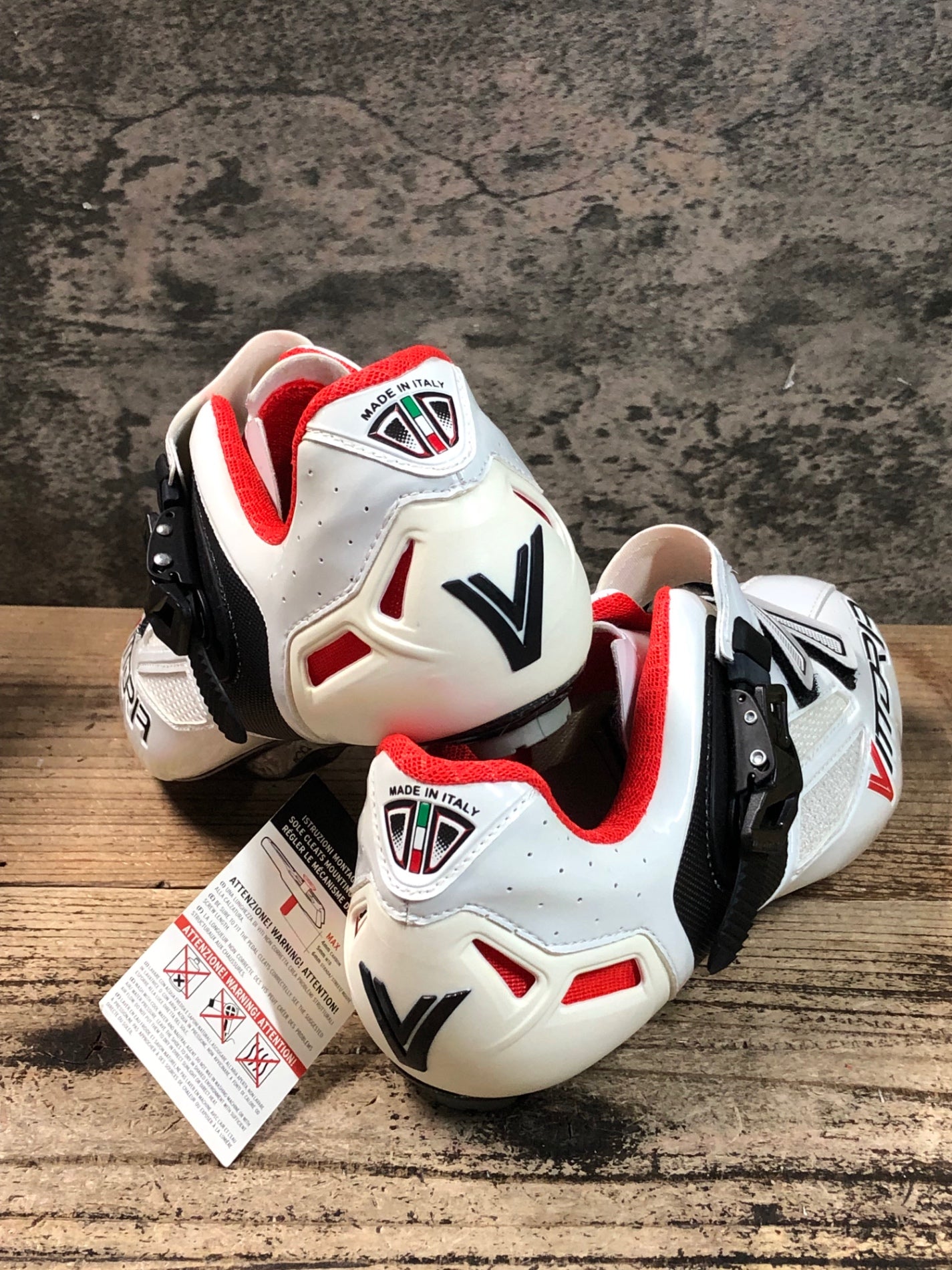 JU320 ヴィットリア Vittoria SPEED ビンディングシューズ 白 EU41 1/2