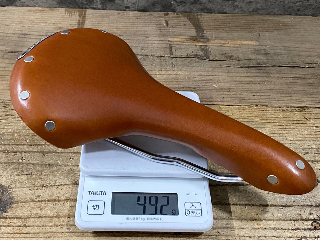 KE472 ブルックス BROOKS スワロー SWALLOW Chrome レザーサドル ハニーブラウン スチールレール