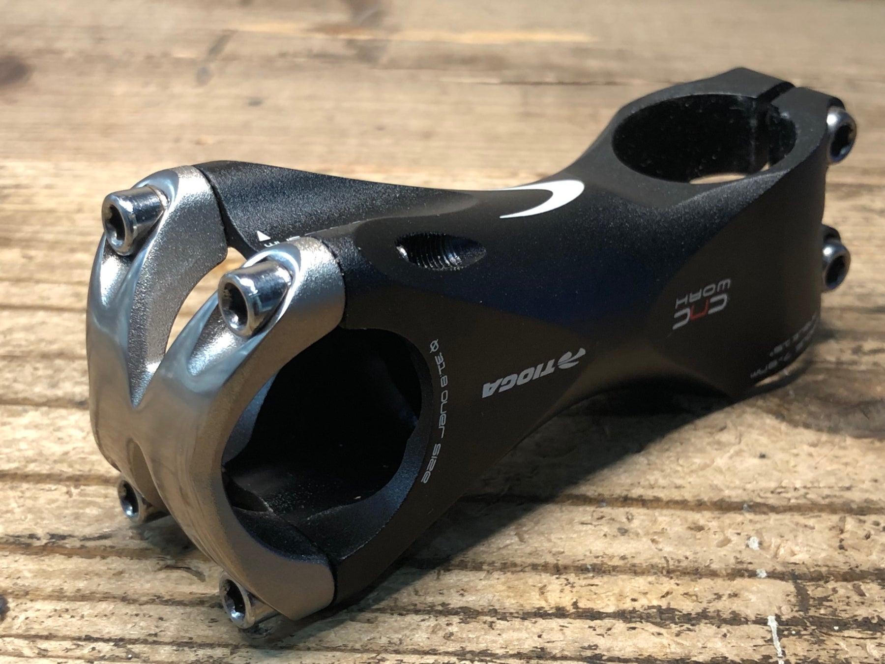 JM988 タイオガ TIOGA CNC WORH アルミ ステム 黒 90mm Φ31.8 OS 15