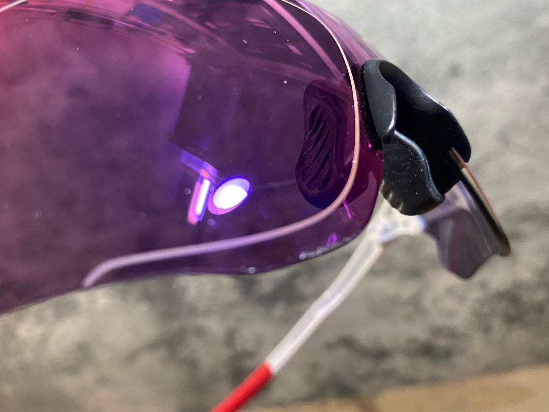 KH643 オークリー OAKLEY EV ZERO サングラス アイウェア 白 赤 PRIZMレンズ レンズ付属