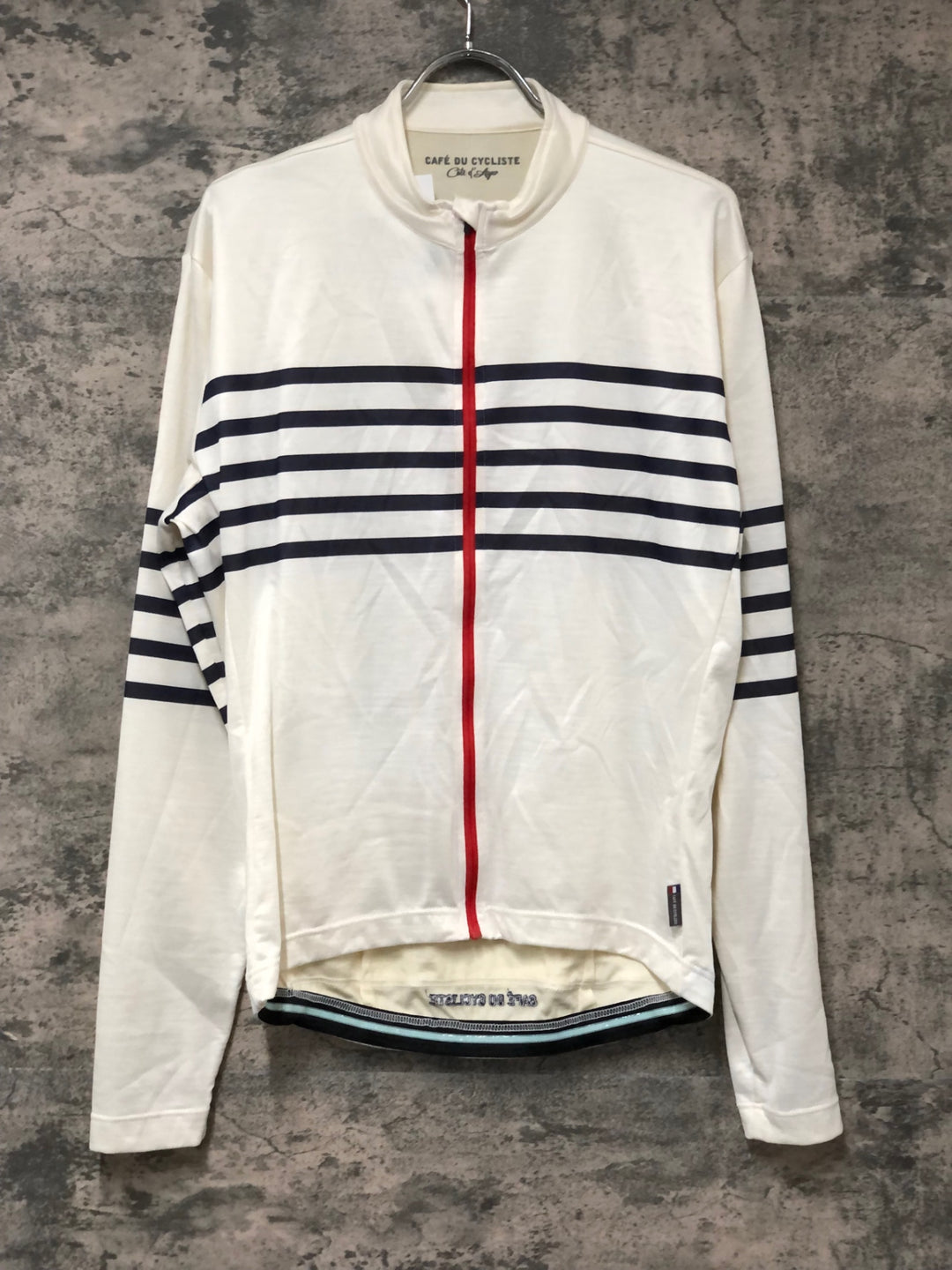 KM926 カフェドシクリステ cafe du cycliste Claudette 長袖 サイクルジャージ 白 L