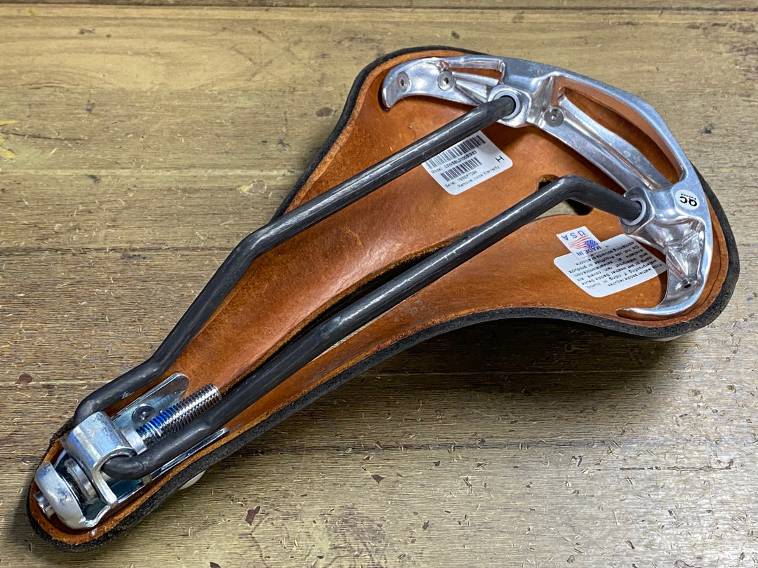 KN665 セラアナトミカ SELLE ANATOMICA H2 レザー サドル 黒 カーボンレール Stainless Steel Tubeレール付属