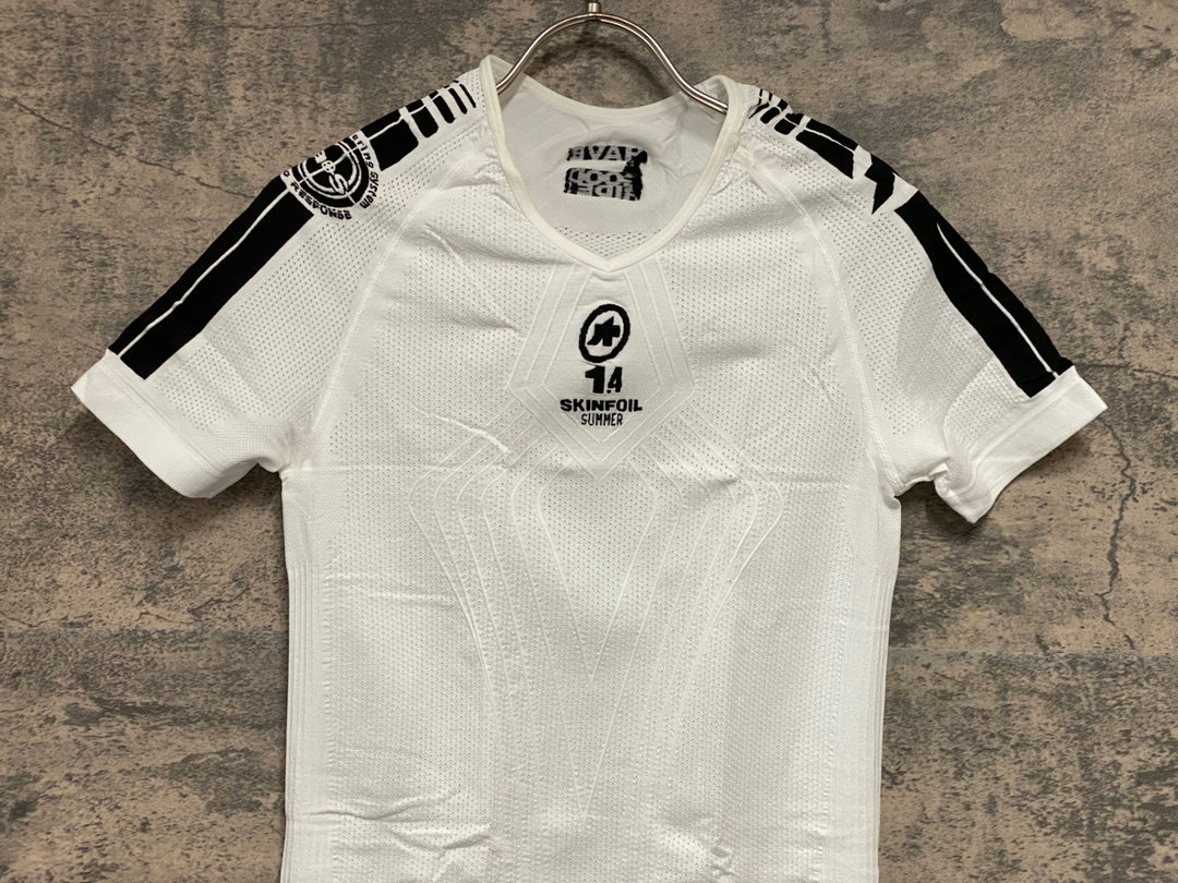 JW324 アソス assos SS.SKINFOIL_SUMMER_EVO7 ベースレイヤー インナー 白 サイズ2