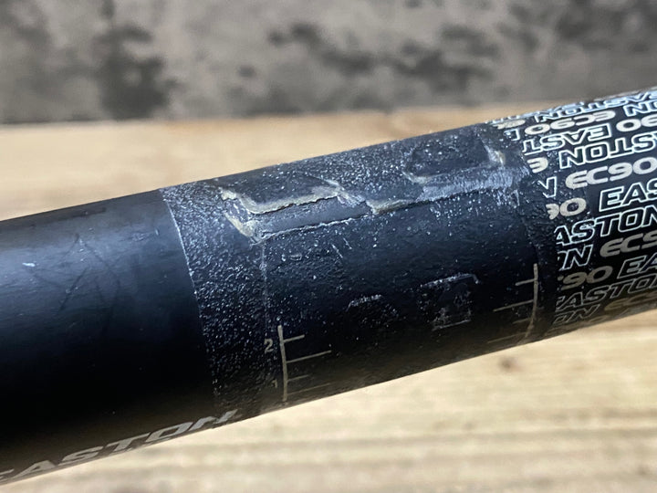 KG755 イーストン EASTON EC90 SLX3 カーボン ドロップハンドル Φ31.8 C-Cエンド420mm ※クランプ部凹み大、クラックのためジャンク