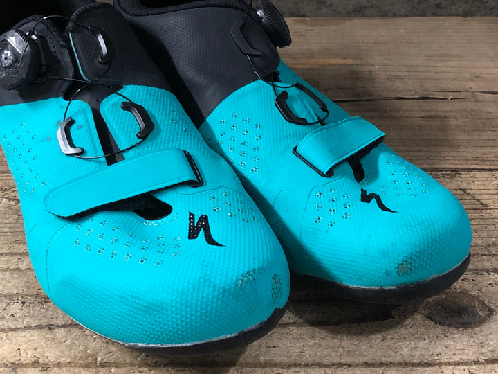 KB778 スペシャライズド SPECIALIZED TORCH 2.0 ビンディングシューズ BOA 3穴 黒 ターコイズ EU43