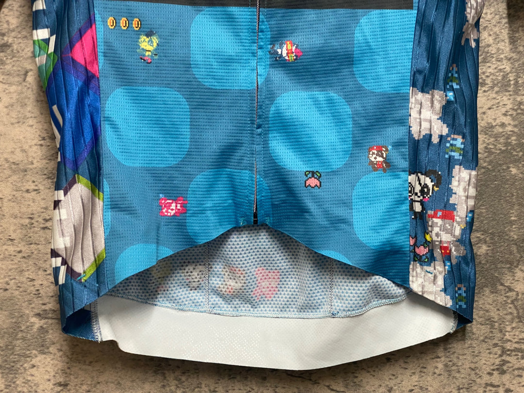 JR204 パンダーニ pandani 半袖 サイクルジャージ 水色 S エアロジャージ