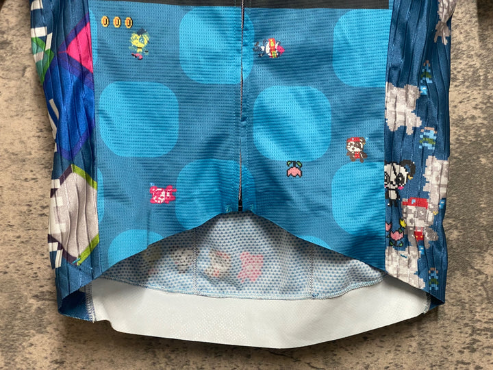 JR204 パンダーニ pandani 半袖 サイクルジャージ 水色 S エアロジャージ