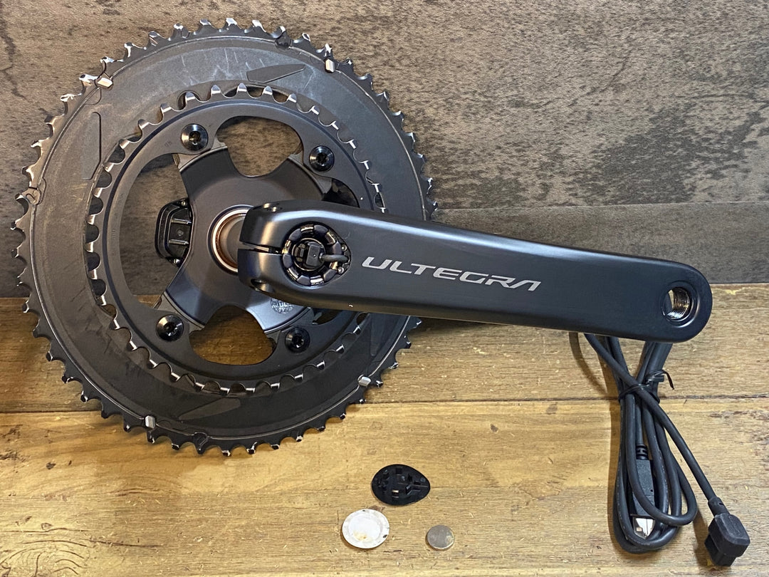 JN035 シマノ SHIMANO アルテグラ ULTEGRA FC-R8100-P 170mm 50/34T 両足計測パワーメーター クランクセット 接続確認済