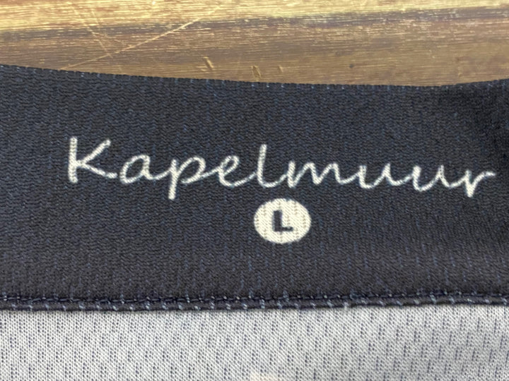 KI963 カペルミュール kapelmuur 半袖 サイクルジャージ 紺 ASIA L
