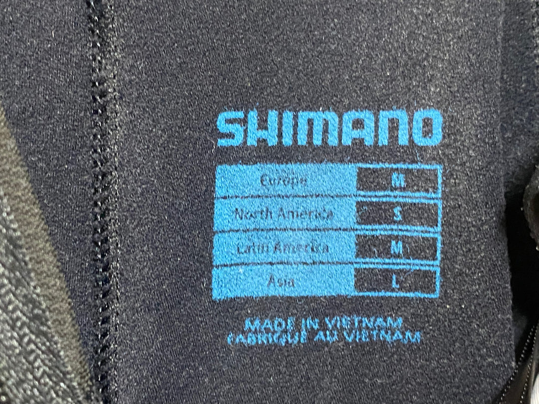 JQ089 シマノ SHIMANO 裏起毛 ビブタイツ 黒 L
