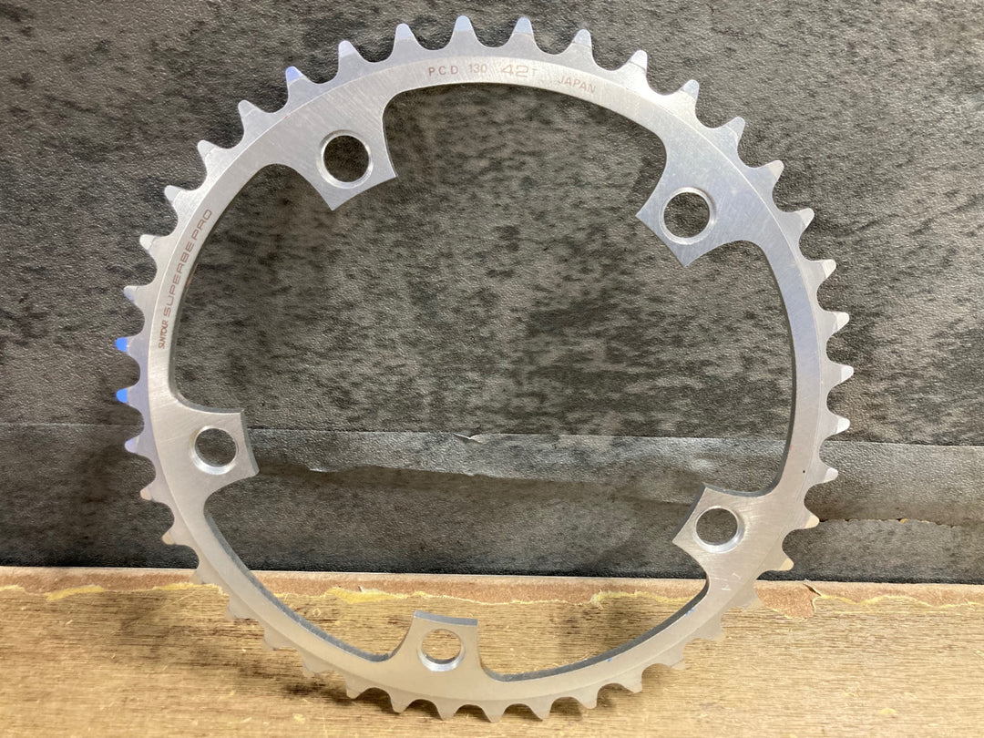 KR076 サンツアー SUNTOUR SUPERBE PRO チェーンリング 42T PCD130