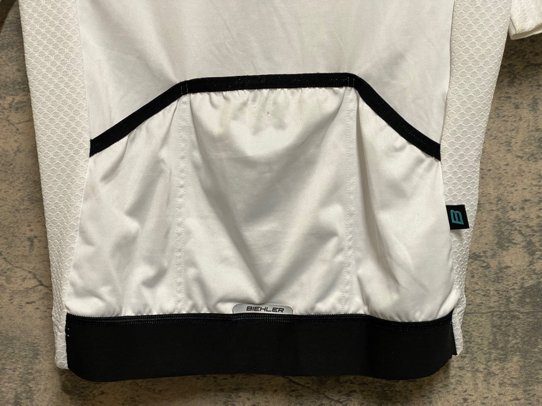 KD772 ビーラー BIEHLER 半袖サイクルジャージ 白 M