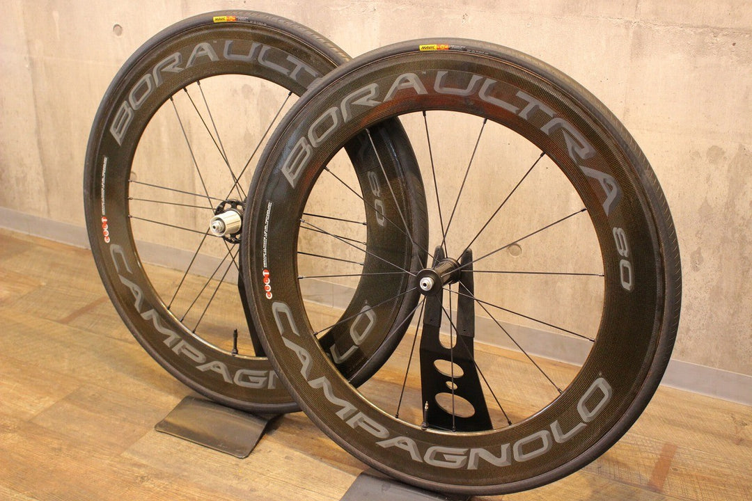 カンパニョーロ CAMPAGNOLO ボーラ ウルトラ BORA ULTRA 80 TU カーボン チューブラー ホイールセット シマノ 11/12S【名古屋店】