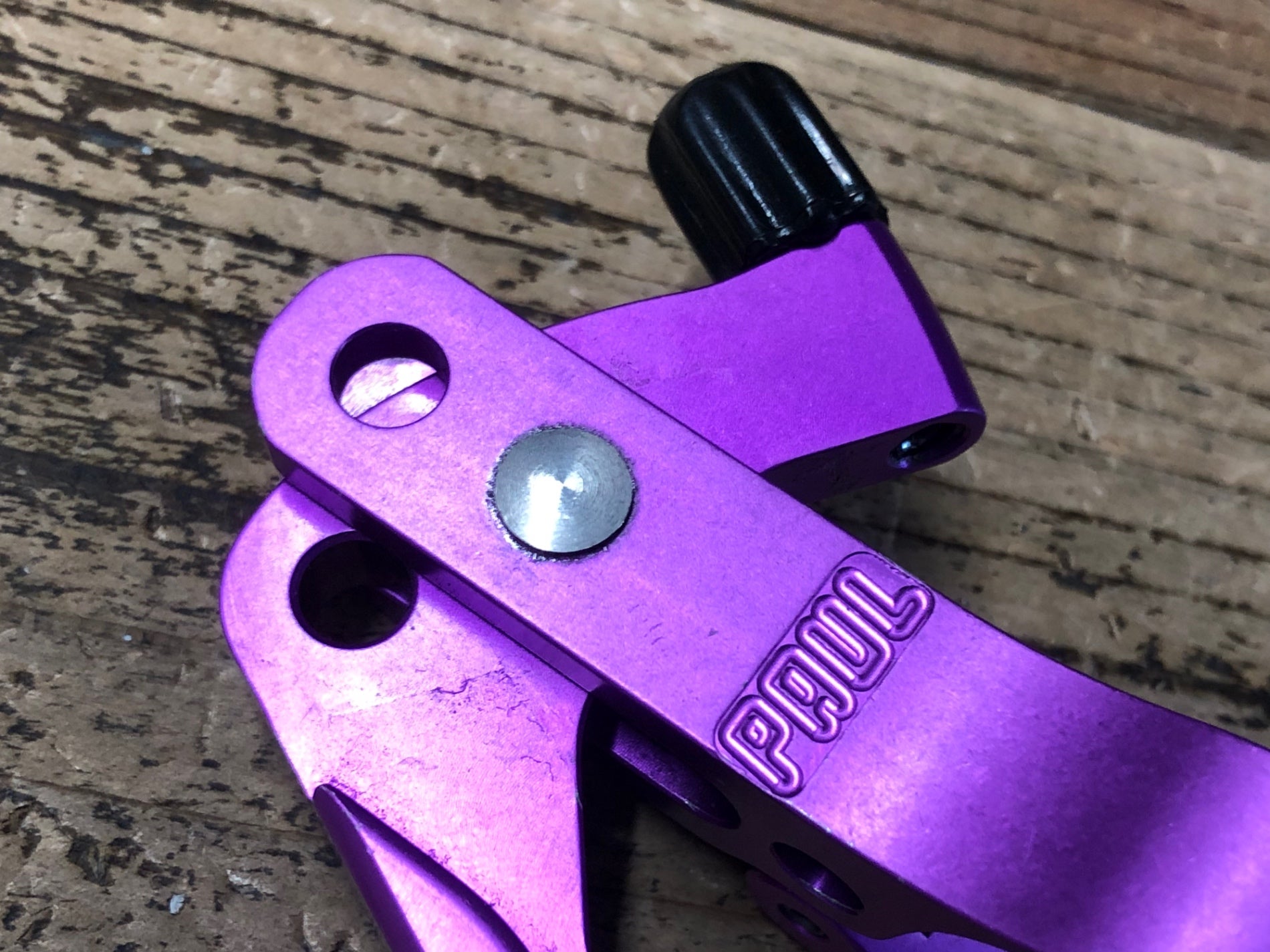KG081 ポール PAUL CROSS LEVER ブレーキレバー パープル Φ31.8 左