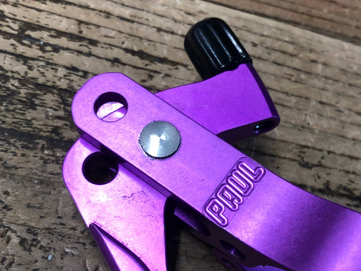 KG081 ポール PAUL CROSS LEVER ブレーキレバー パープル Φ31.8 左